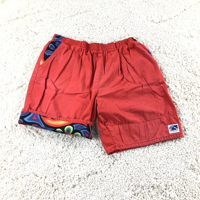 80s style swim trunks