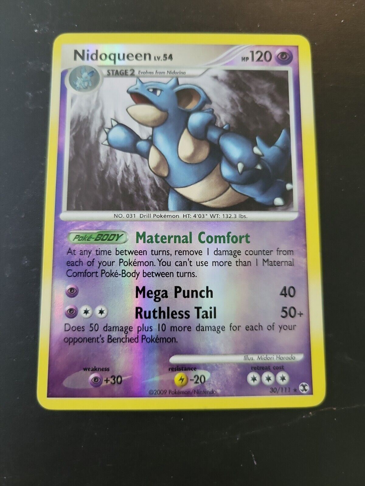 Pokemon Card Rising Rivals 2009 - Nidoqueen 30/111 Reverse Holo