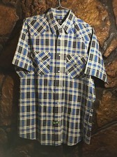 Rock Creek Ranch Vintage Plaid Western Pearl Snap Shirt Men s XLT 17-17.5