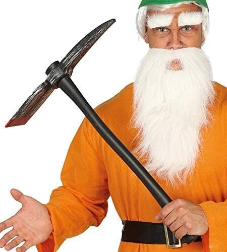 CARNEVALE HALLOWEEN PICCONE PICKAXE PICK MINIERA SETTE NANI 60 CM