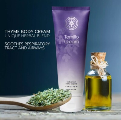 LEUDINE Tomillo (Thyme) Cream - Decongests the respiratory tract