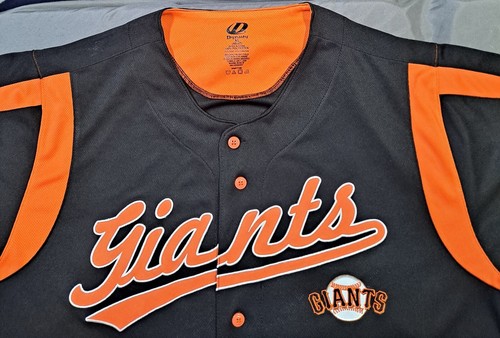 MLB Dynasty Series San Francisco Giants Black Orange Classic Sleek Men Jersey XL - Picture 3 of 9