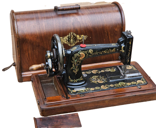 Antigua máquina de coser manivela manual Singer 48K PARA MEZCLILLA, CUERO Y SIMILARES - Imagen 10 de 19