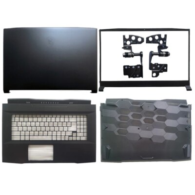 New for MSI Katana GF76 MS-17L1 LCD Back Cover/Bezel/Palmrest/Bottom Case/Hinges