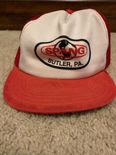Vintage Spang Snapback Trucker Hat Made In The USA Butler PA