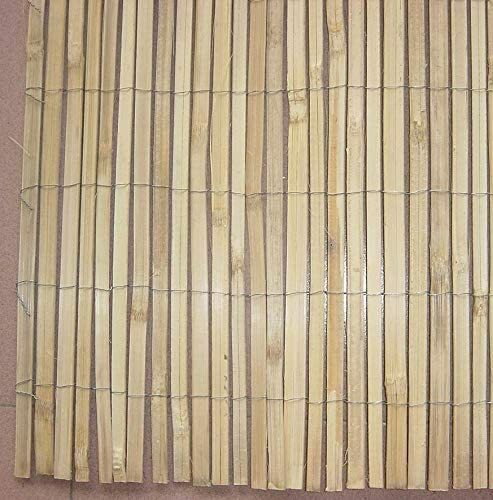 Natural Reed Screening Garden Privacy Fence 4m Wide Peeled Reed Screen Panel - Picture 3 of 8