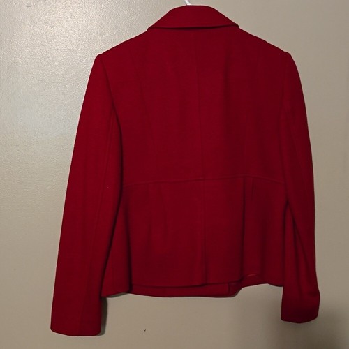 Talbots Women's Red Double-Breasted Jacket Size 6 Petites - Picture 3 of 3