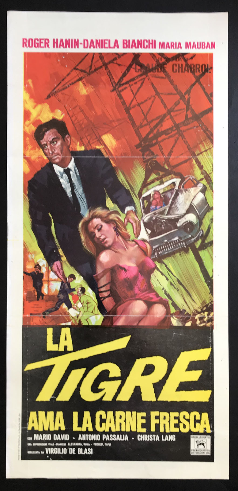Locandina originale film La tigre ama la carne fresca (1964) - Regia di Claude Chabrol