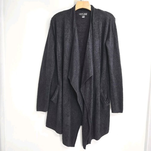 Barefoot Dreams Cardigan Insel Drape schwarz gemütlich Lite Wrap # 903 S/M