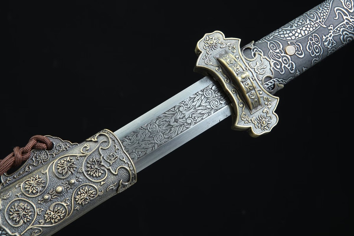 44'' Chinese Straight Sword 1095 Carbon Steel Tang Dynasty