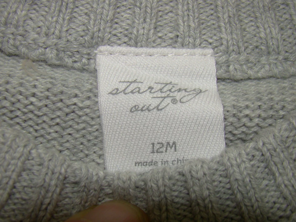 Suéter de Navidad Starting Out para niños talla 12 meses cara de Santa Foto 3 de 4