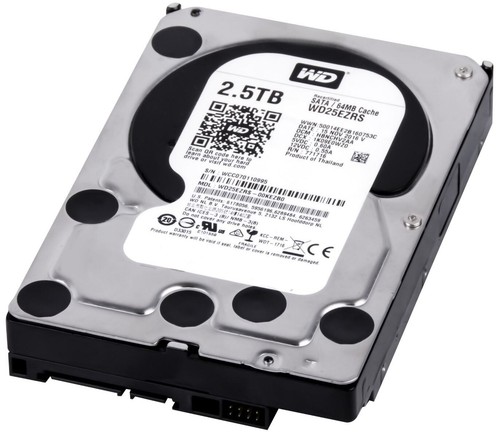 Hard Drive WD Caviar Green WD25EZRS 2.5TB 5400RPM 64MB SATA II 3.5'' Inch - Picture 3 of 5
