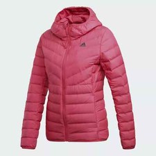 Adidas Varilite 3-Stripes Down Jacket - Womens Hooded Winter Coat - Size S - New