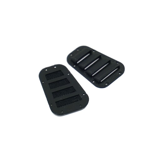 3D PLA Hood Vent Louvre For TRX-4 DF Body 1/10 RC Crawler Car Black - Picture 5 of 5