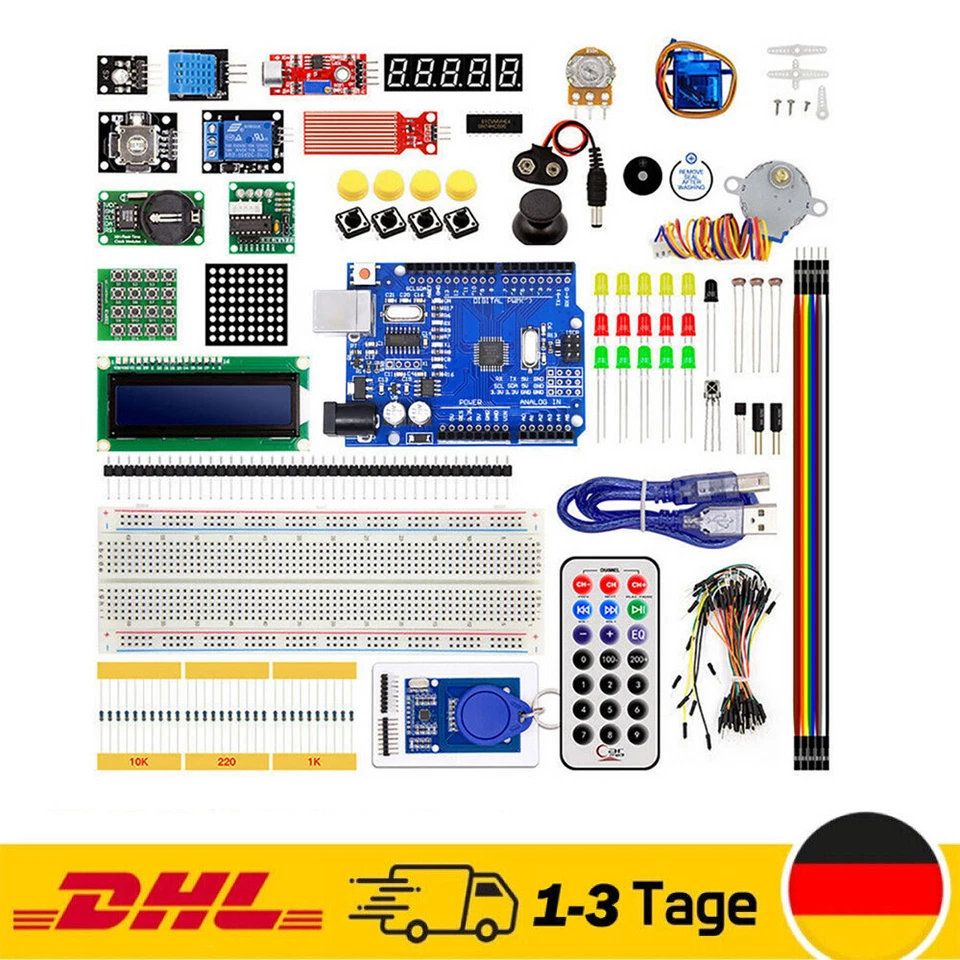 UNO R3 Starter Kit kompatibel mit Arduino IDE Elektronik Projekt Einsteigerset - Bild 2 von 4