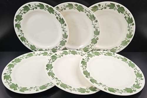 6 Royal English Ivy Dinner Plates Set Vintage Floral Table Dining Dishes MCM Lot - Picture 7 of 24