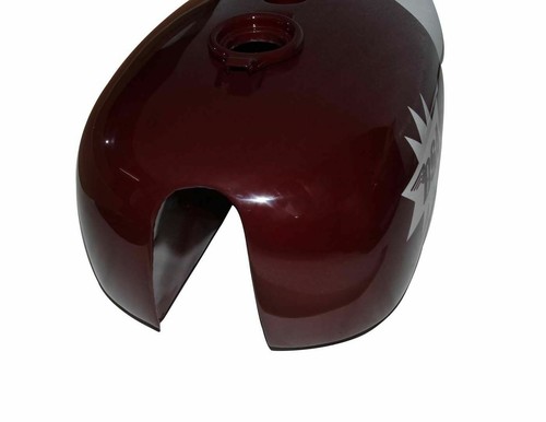 BSA Gas Fuel Tank + Cap & Tap White & Cherry A65HA A65-25PH Spitfire Hornet - Bild 3 von 6