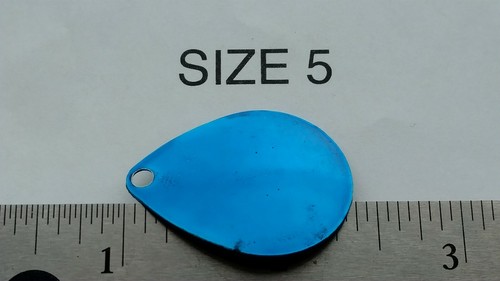 10 LAME PER ORDINE TAGLIA #5 COLORADO SPINNER lisce MOLTI COLORI A SCELTA fossa per pesci - Foto 3 di 9