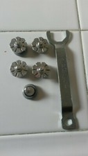 Roues de porte de douche pour armoire entrepreneur [total de 5] bord ovale avec clé