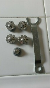 Shower door wheels for Contractors Wardrobe [total of 5] oval edge with wrench