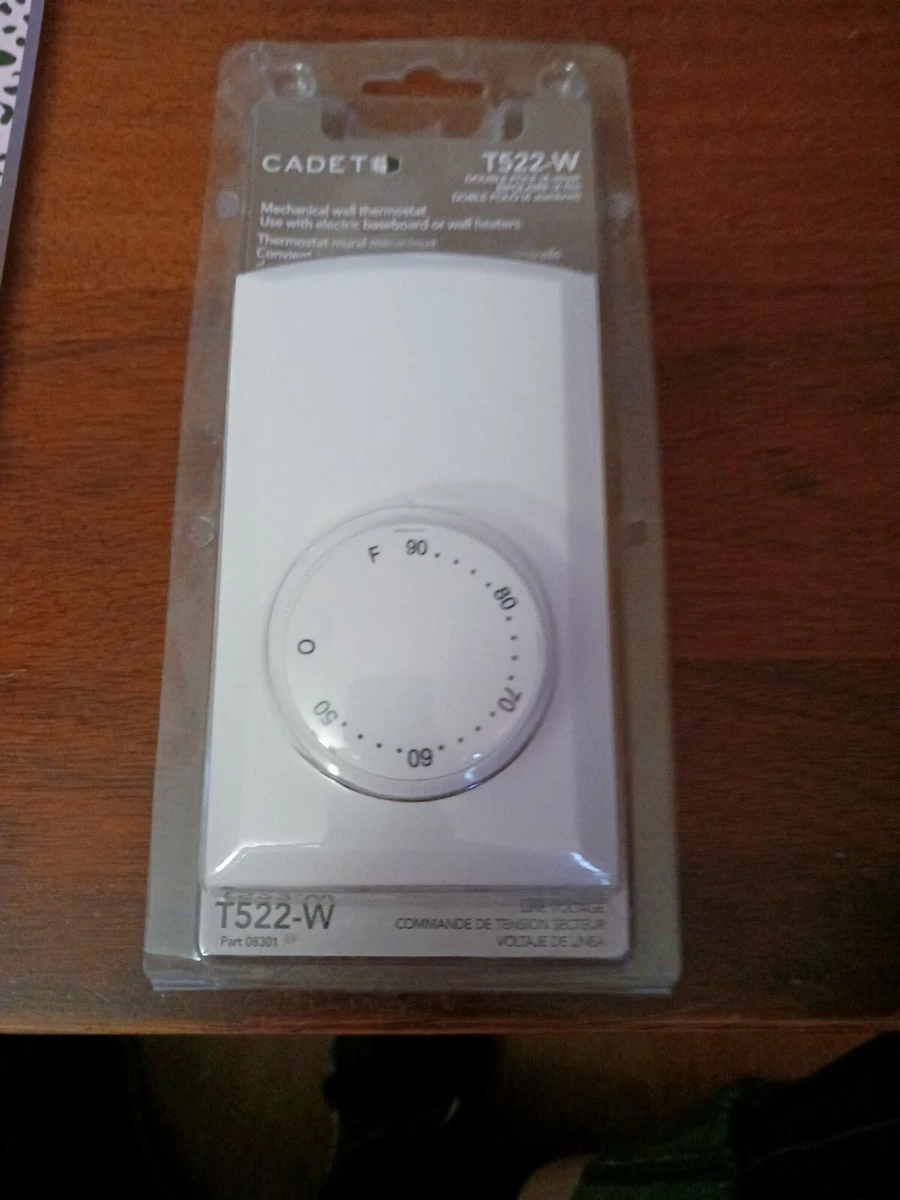 Cadet T522-w Wall Mounted Double-Pole Thermostat - White 27418083012 | eBay