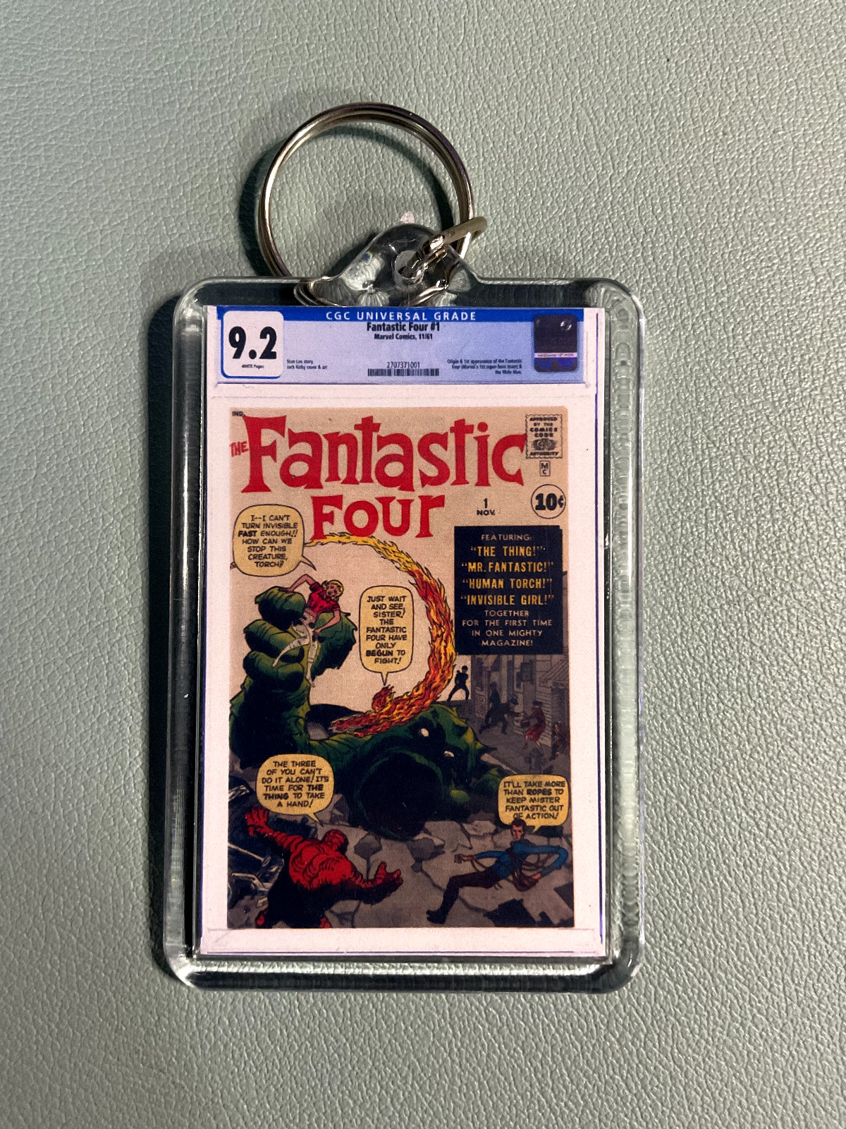Key Issue Keychains™ - Fantastic Four #1 - CGC Homage - Mini Slab