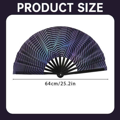 Boots On The Ground Hand Fan, Clack Fans For Line Dancing, Large Holographic - Picture 36 of 45