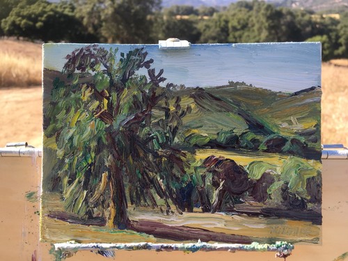 Parque Estatal Topanga #3 Aceite Plein Air Impresionismo Paisaje John Kilduff - Imagen 3 de 4