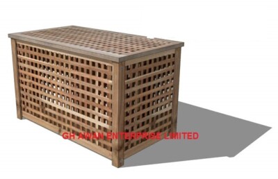 IKEA HOL 50×50×50 IKEA HOL Storage Side table, Acacia, 50x50 cm Practical