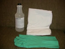 FILMRENEW 8,16,35MM FILM CLEANER/PRESERVATIVE, CLOTHS, LARGE CLEANING GLOVES