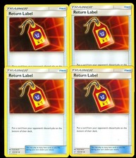 Pokemon RETURN LABEL 153/181 - Team Up - - MINT 4X