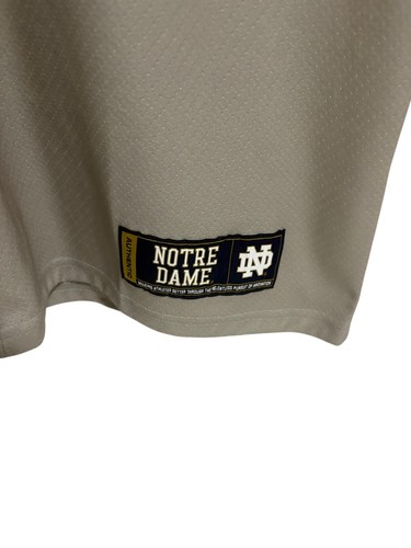 Under Armour Notre Dame Baseball Jersey Mens Size 4XL Button Down Gray - Picture 5 of 7