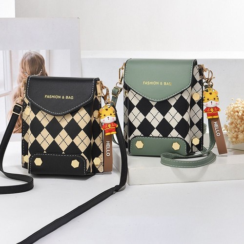All-match Shoulder Bag Wide Strap Small Square Bag Crossbody Bag for Phone