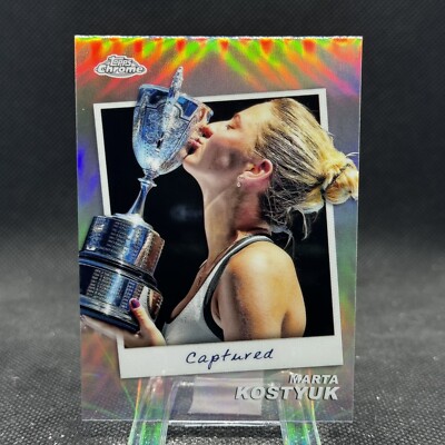 Marta Kostyuk 2024 Topps Chrome Tennis Captured #CTD-MK | eBay