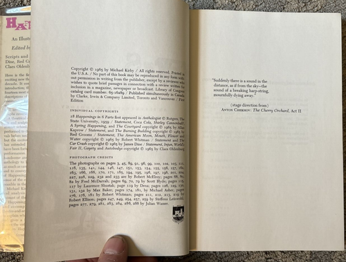 HAPPENINGS - Michael Kirby - 1965 HC/DJ 1st Edition - Picture 4 of 11