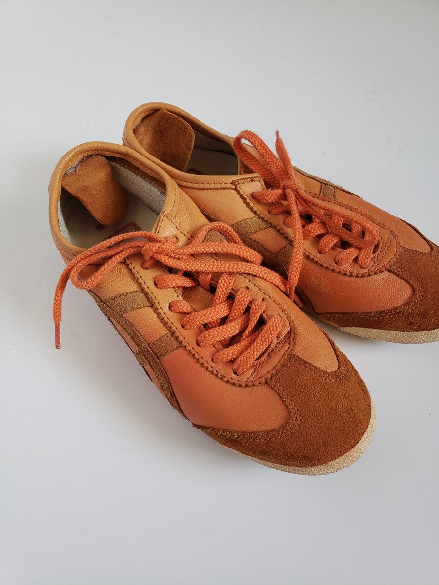 一ニモンペズボンＬＮオレンジ Onitsuka Tiger MEXICO 66 NM Nippon Made Brushed Leather