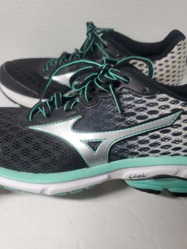Mizuno Womens Wave Rider 18 410656 9073 Black Running Shoes Sneakers Size 9 - Picture 5 of 13