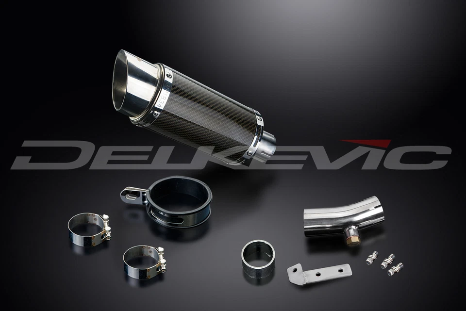 Kawasaki KLE650 Versys 2007-2014 комплект круглого углеродного глушителя для выхлопной системы без шнуровки 8 дюймов - Изображение 3 из 4