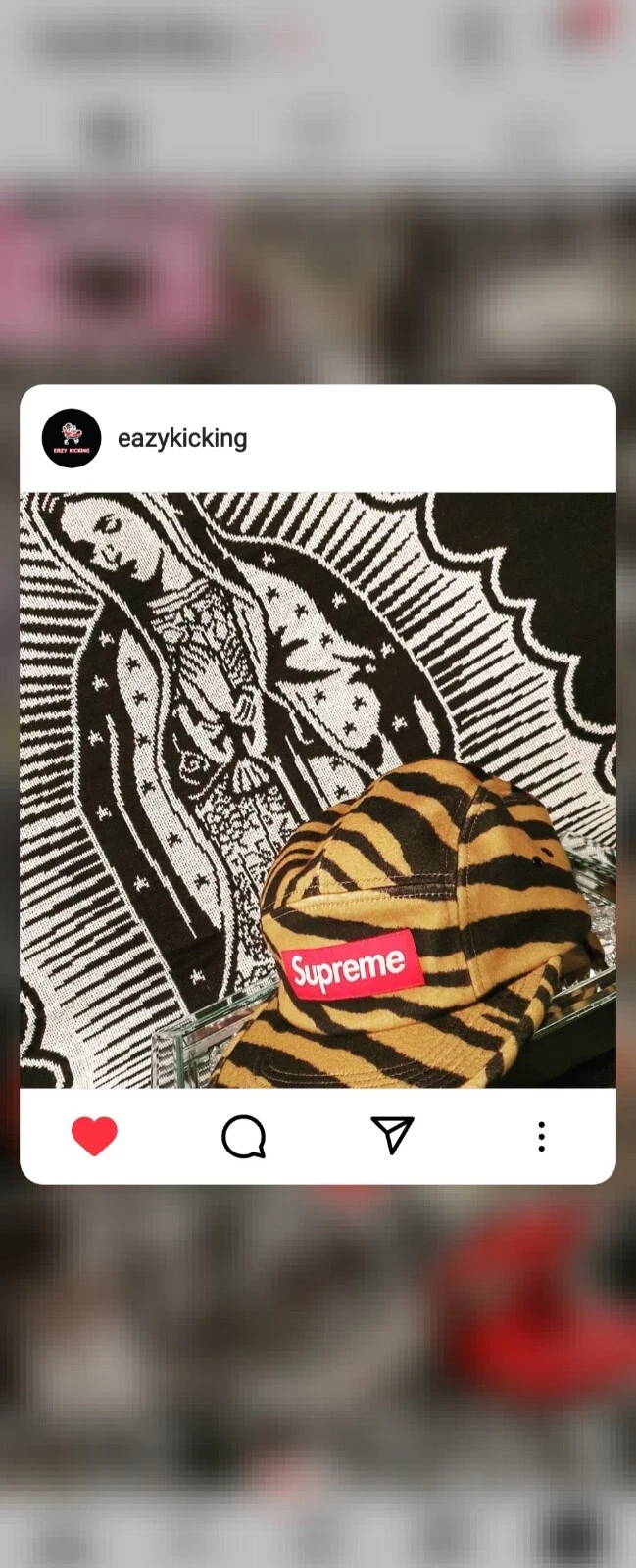 Supreme Wool Camp Cap Tigre Stripe