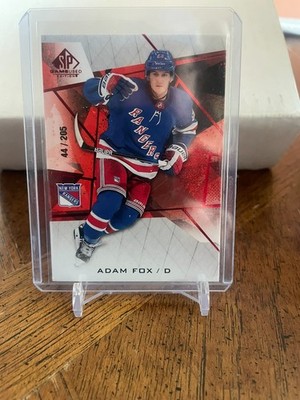 2021-22 Upper Deck SP Game Used #79 Adam Fox #'d 44/205