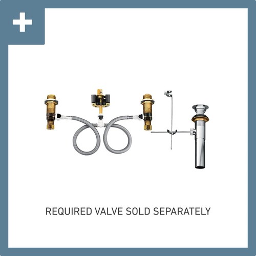 Moen T6222 Cia 1.2 GPM Widespread Bathroom Faucet - Black - Bild 9 von 12