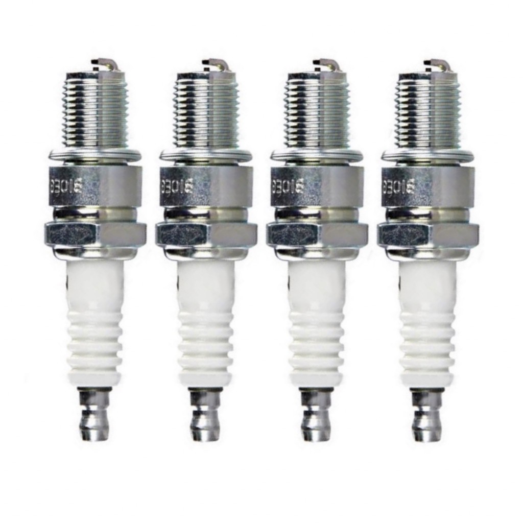 NGK For Yamaha IT200 1986 Racing Spark Plug Box of 4 B8EG