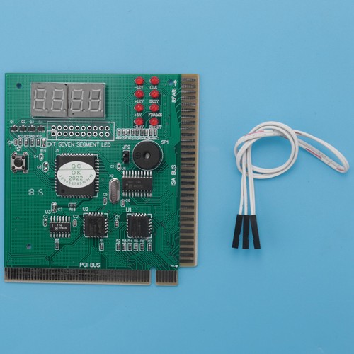 PC Motherboard Diagnostic Card 4-Digit PCI/ISA POST Code Analyzer L3R95295 - Photo 8/10