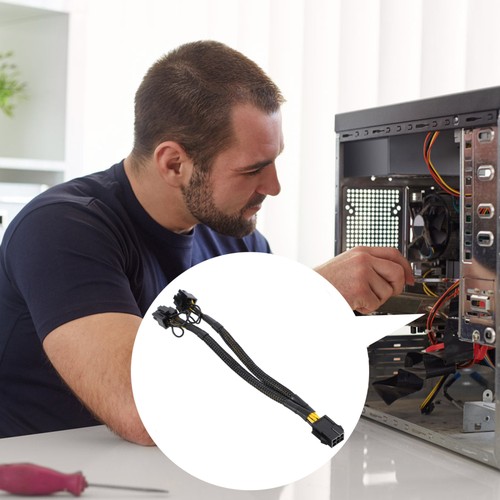Mother to Double Pci Express Power Adapter Cable Graphics Extension Cord - Afbeelding 6 van 12