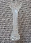 Fenton Clear Glass Columns Swung Vase 11 Inches Tall Vintage  — photo 1