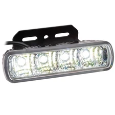 Motorcycle LED Daytime Running Lights E-Tested - 4 LEDs Clear | IBEX Accessories