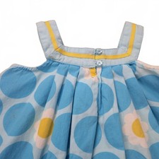 Gymboree Pop of Daisies Pola Dot Blue Dress 6-12M Infant