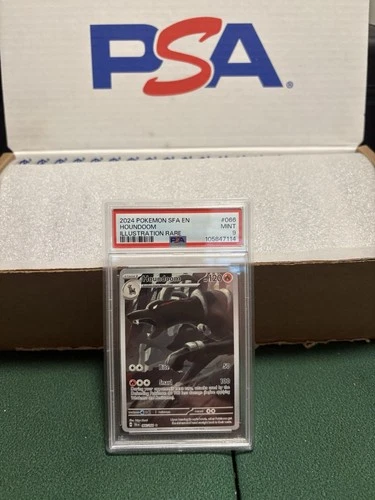 Pokémon TCG: Houndoom #66/64 Sv: Shrouded Fable Illustration Rare, PSA 9, MINT.