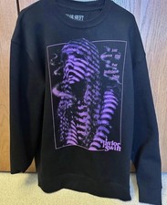 Taylor Swift The Eras Tour Black  Purple Sweatshirt Size XL Lavender Haze