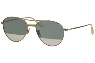 John Varvatos Men's V533 V/533 Gold Pilot Sunglasses 55mm